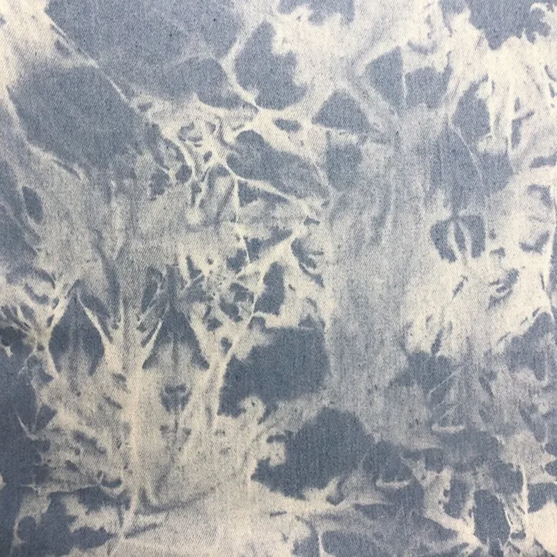 50X170CM Washed Tie-Dyed Denim - Sewing Batik Fabric 评论和价格