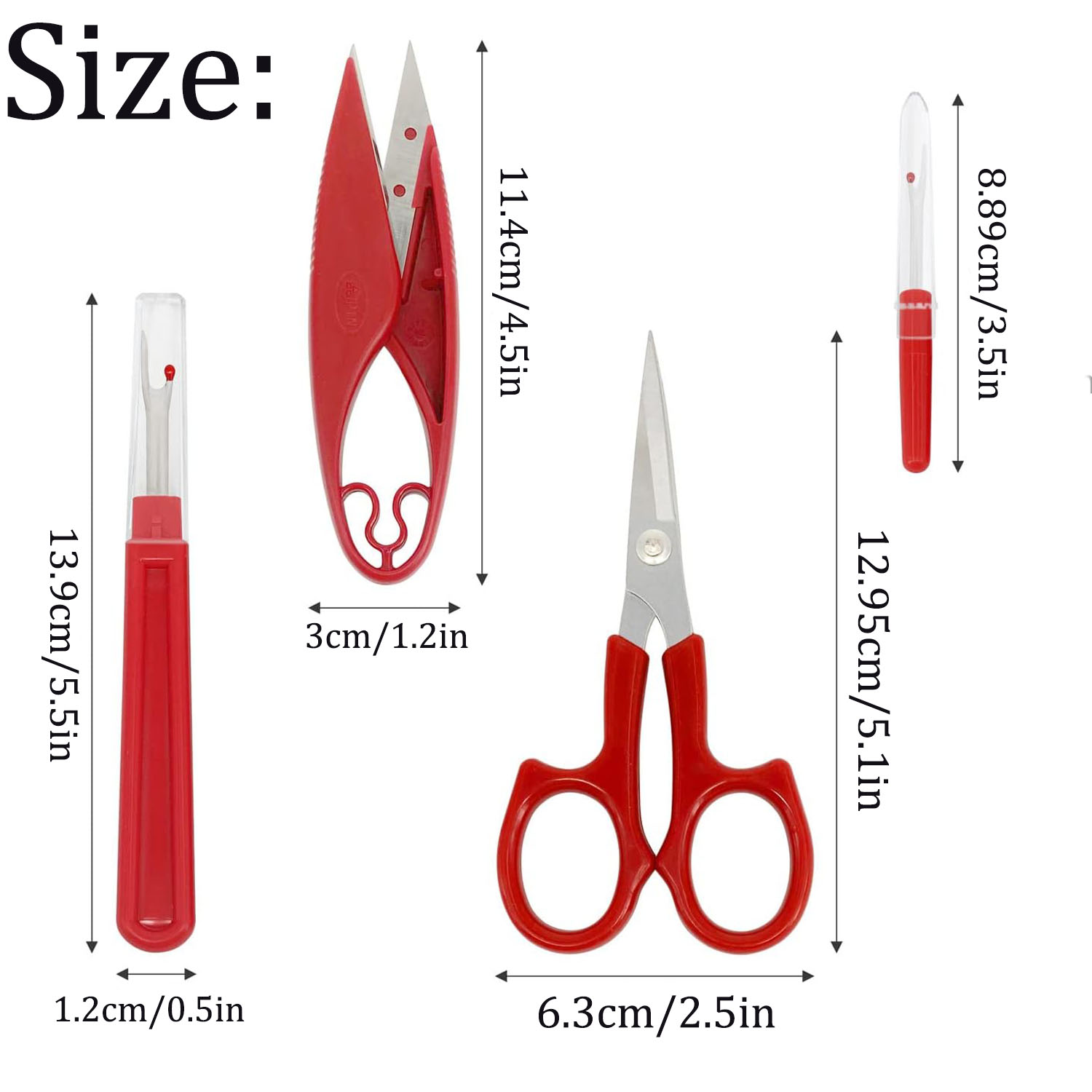 1/2/6Pcs Sewing Seam Ripper Ki - Sewing Gauge Ruler 评论和价格