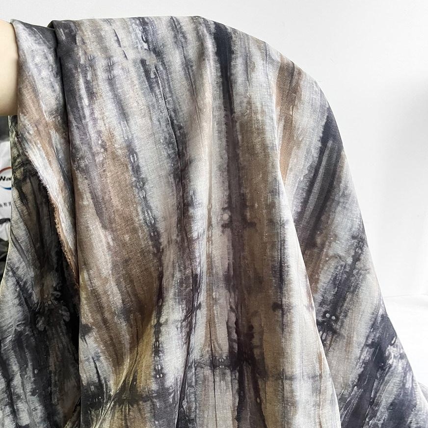 Purple Brown Ethnic Tie Dye Po - Sewing Batik Fabric 评论和价格