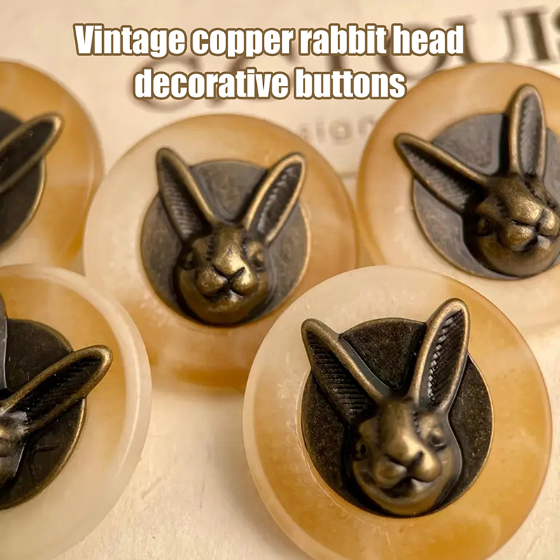 10pcs 25mm Vintage Copper Rabb - Vintage Sewing Textile 评论和价格