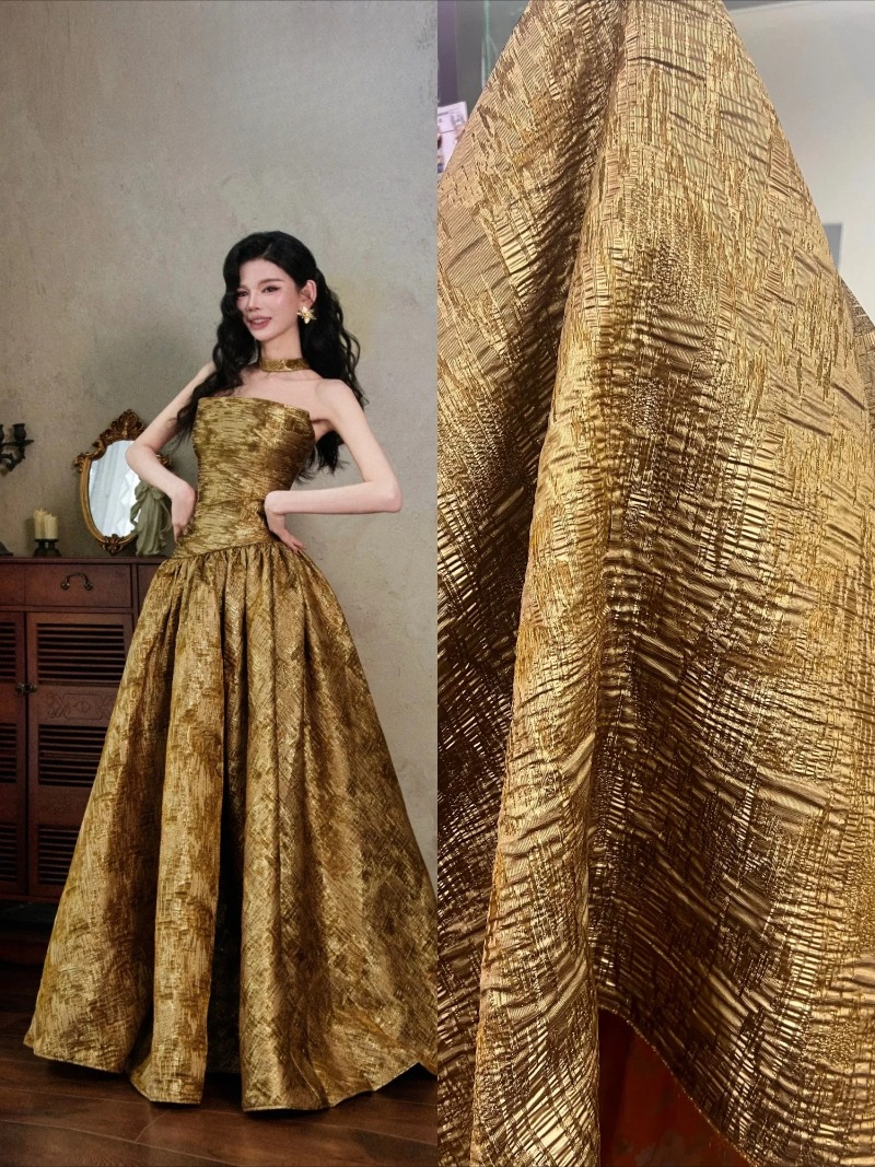 Bronze Brown Textured Irregula - Vintage Sewing Textile 评论和价格